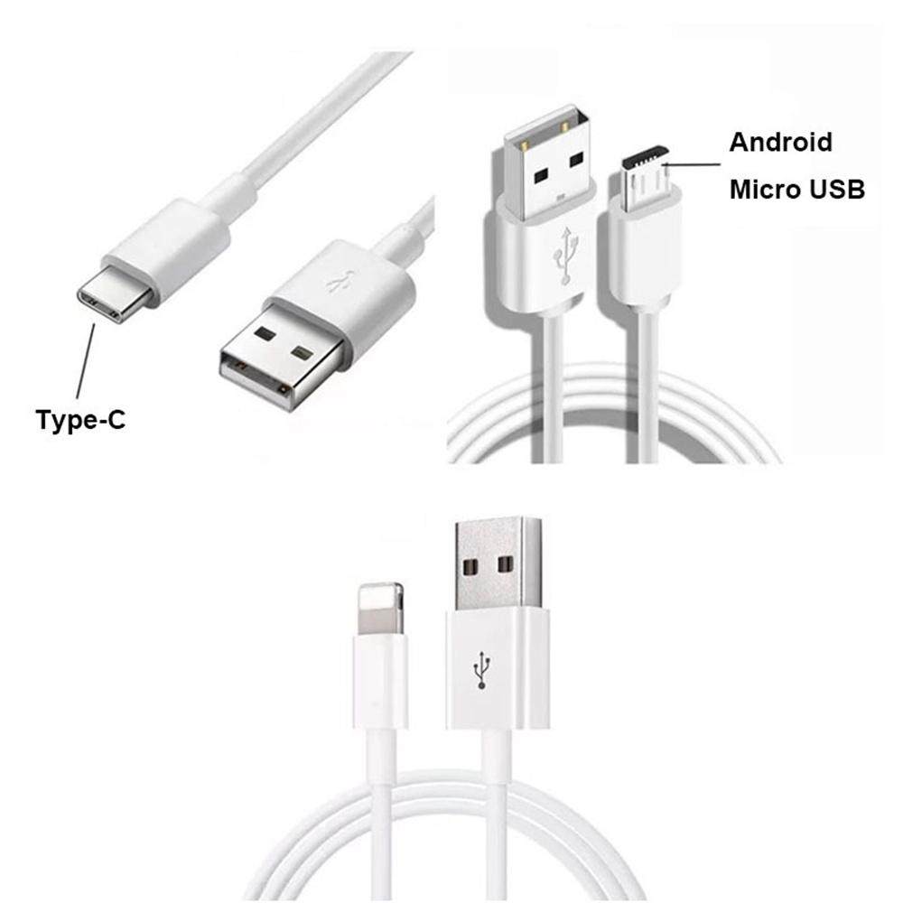 USB to Lightning/Type-C/Micro Cable